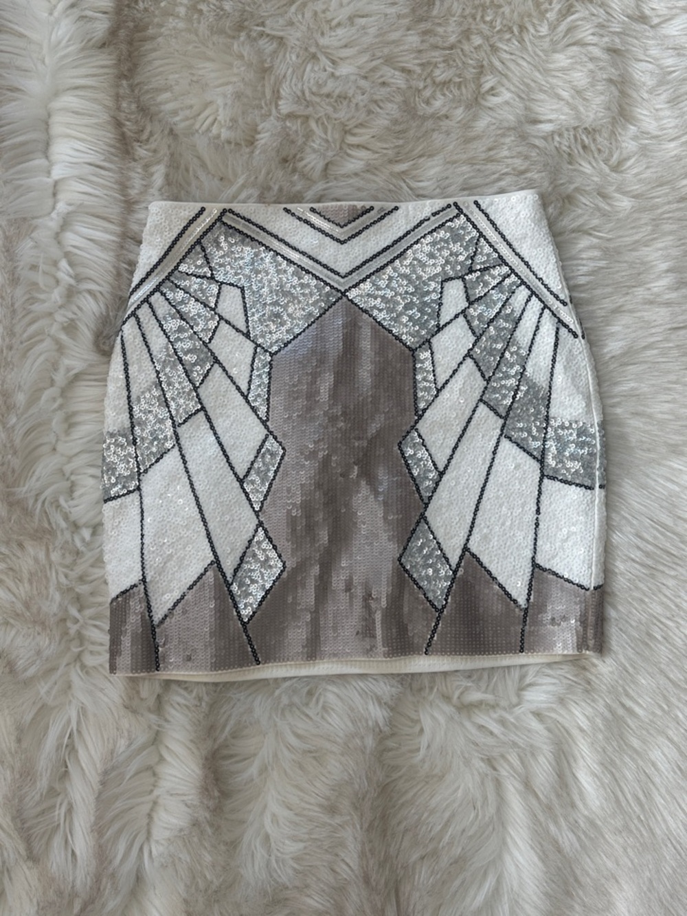 Express sequins mini skirt